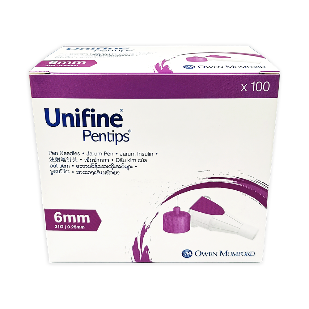 Owen Mumford Unifine Pentips Pen Needles (6mm 31G) 100’s Box