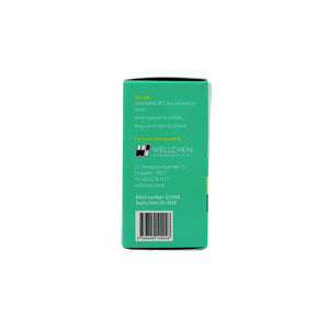 Green box with text and a barcode on a white background