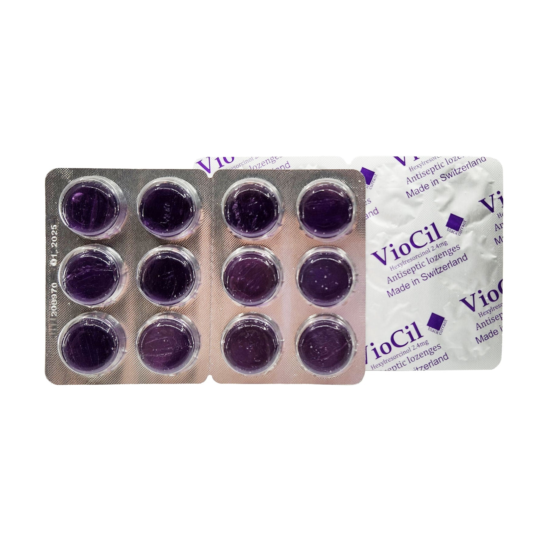 Viocil 黑加仑味润喉糖 24 片