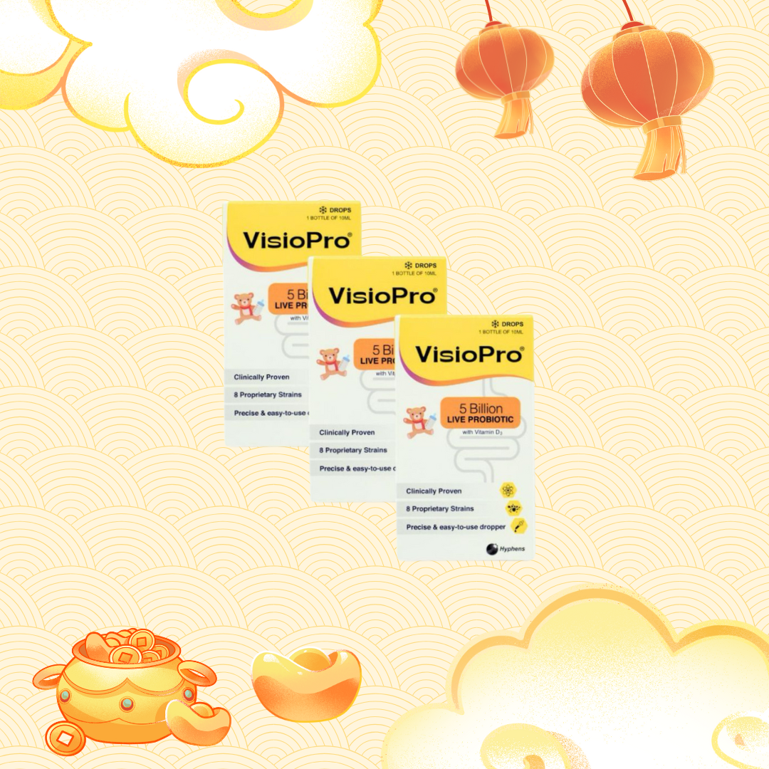 VisioPro (Vivomixx Rebranded) Probiotics Drop With Vitamin D3 10ml [Bundle of 3]