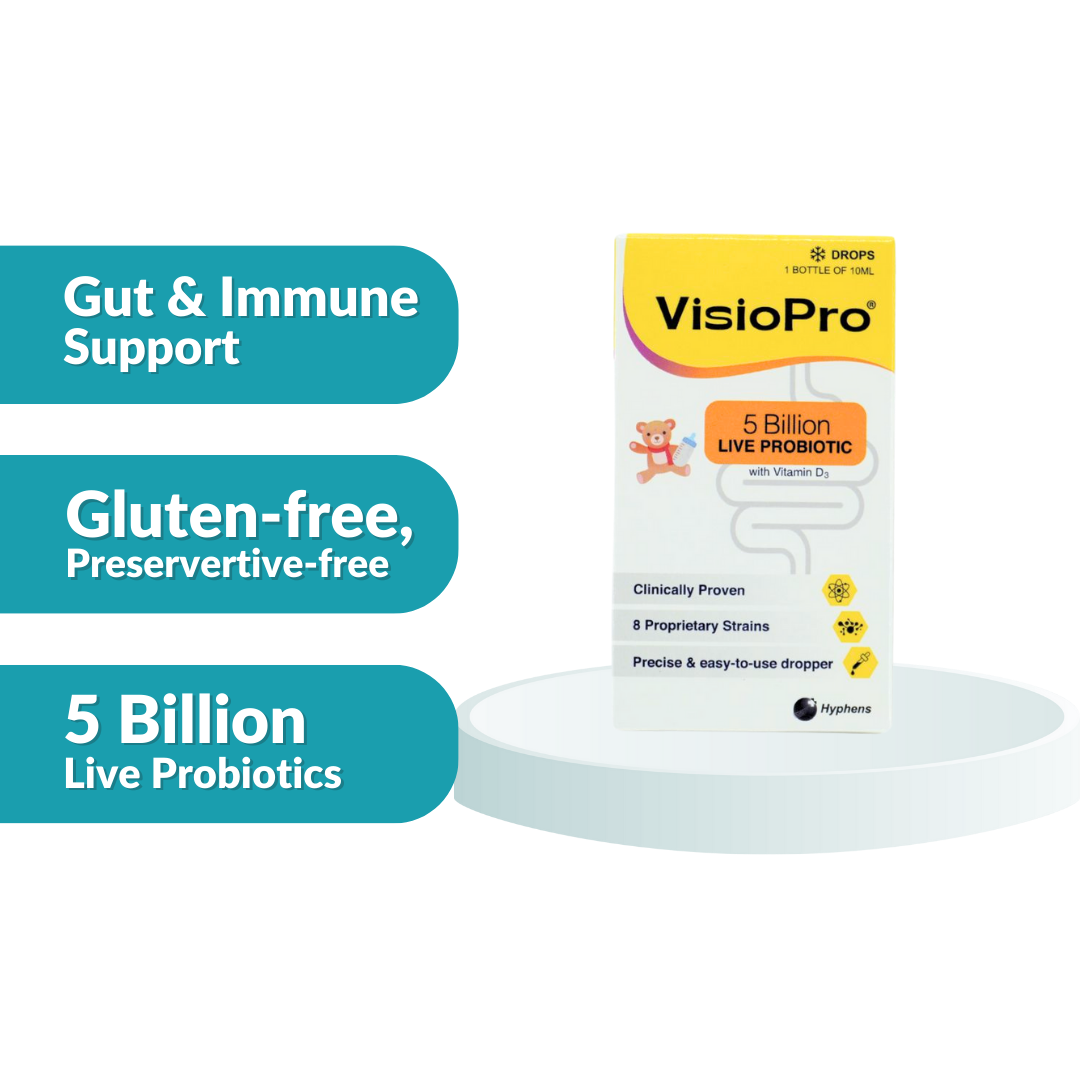 VisioPro (Vivomixx Rebranded) Probiotics Drop With Vitamin D3 10ml [Bundle of 3]