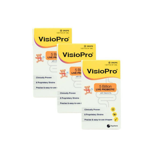 VisioPro (Vivomixx Rebranded) Probiotics Drop With Vitamin D3 10ml [Bundle of 3]