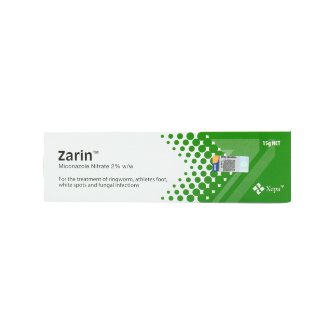 Zarin (Miconazole Nitrate) 2% Cream 15g