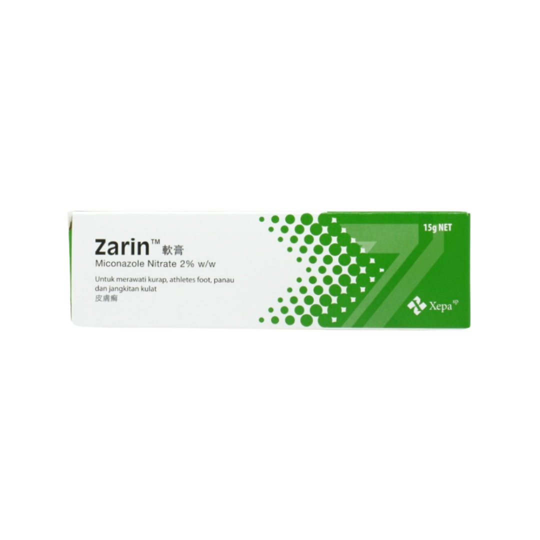 Zarin (Miconazole Nitrate) 2% Cream 15g