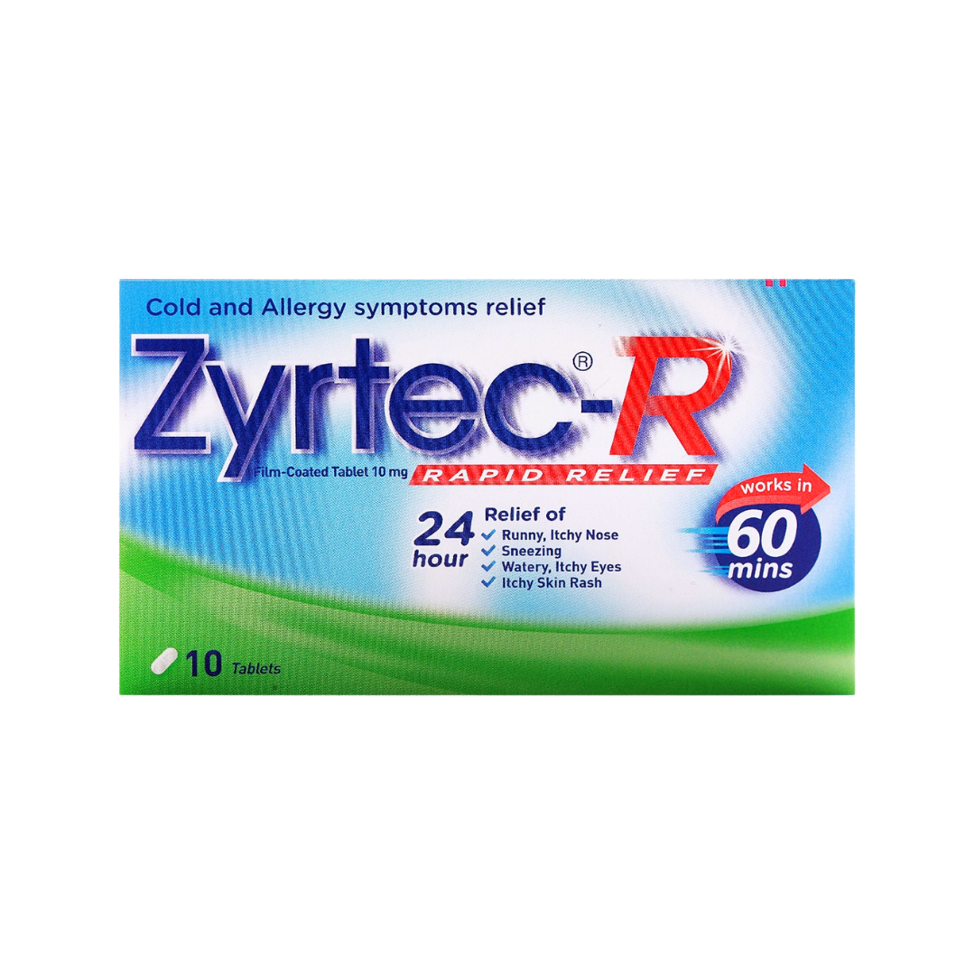 Zyrtec-R (Cetirizine) Tablets 10mg 10's
