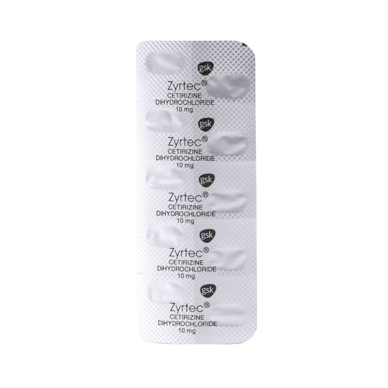 Zyrtec 西替利嗪 10mg 片剂 10 片