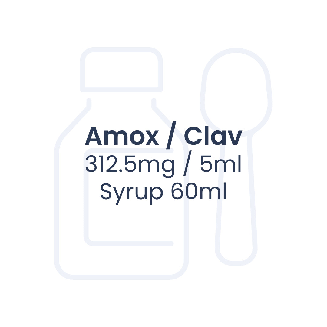 Amox/Clav 312.5毫克/5毫升糖浆 60毫升