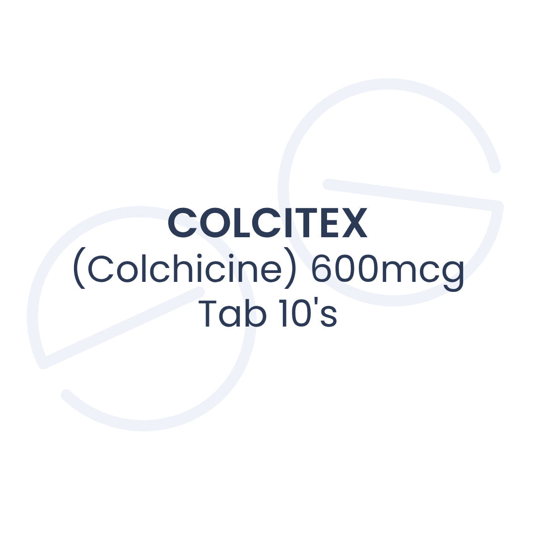 COLCITEX（秋水仙碱）600mcg 片剂，10 片