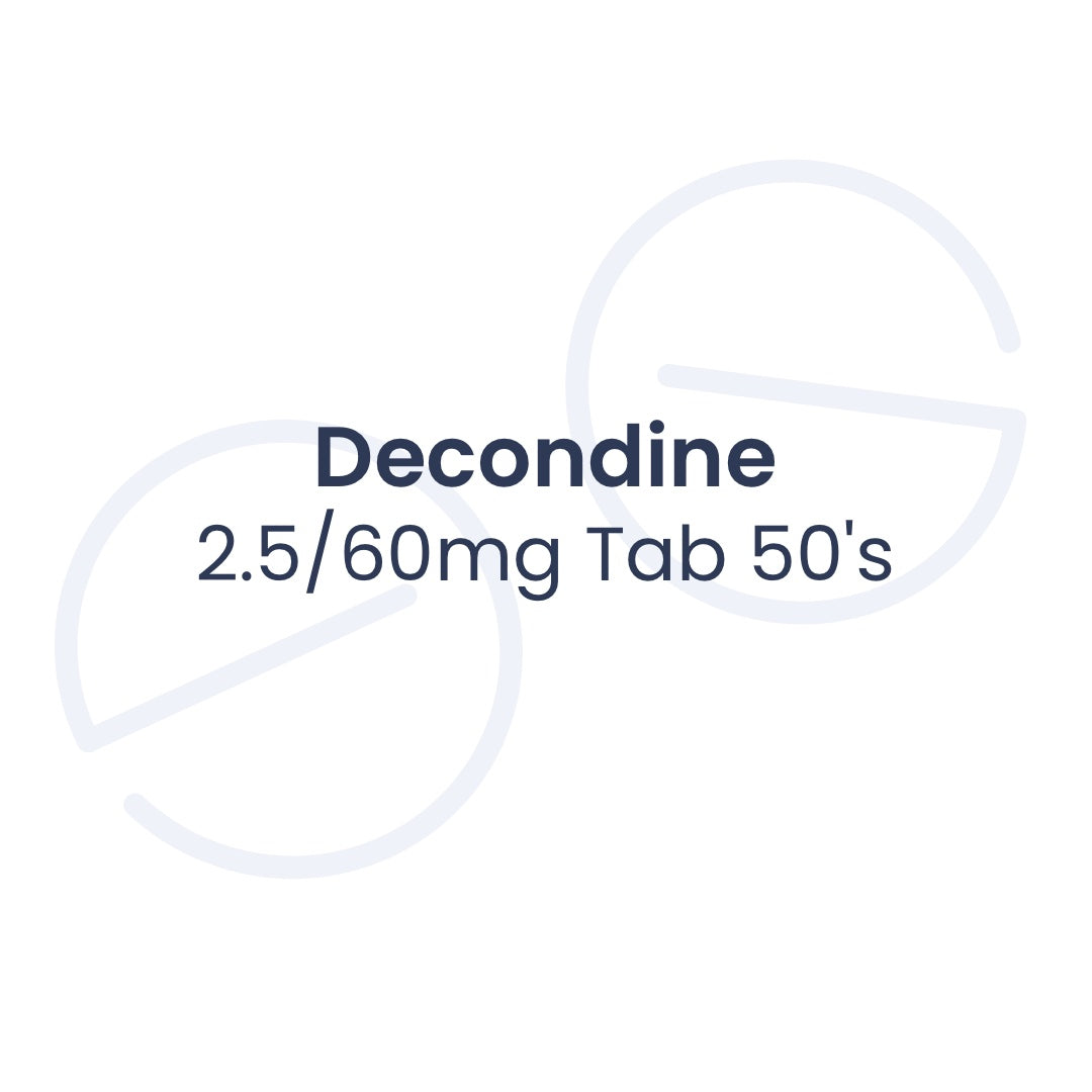 DECONDINE 2.5/60MG 片剂，50片
