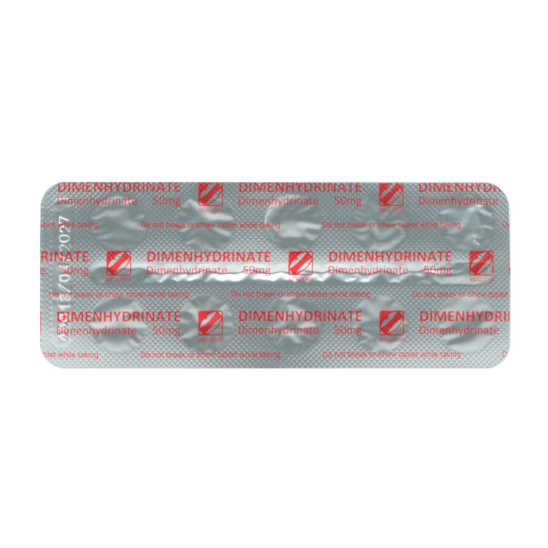 Dimenhydrinate 50mg Tablets 10's