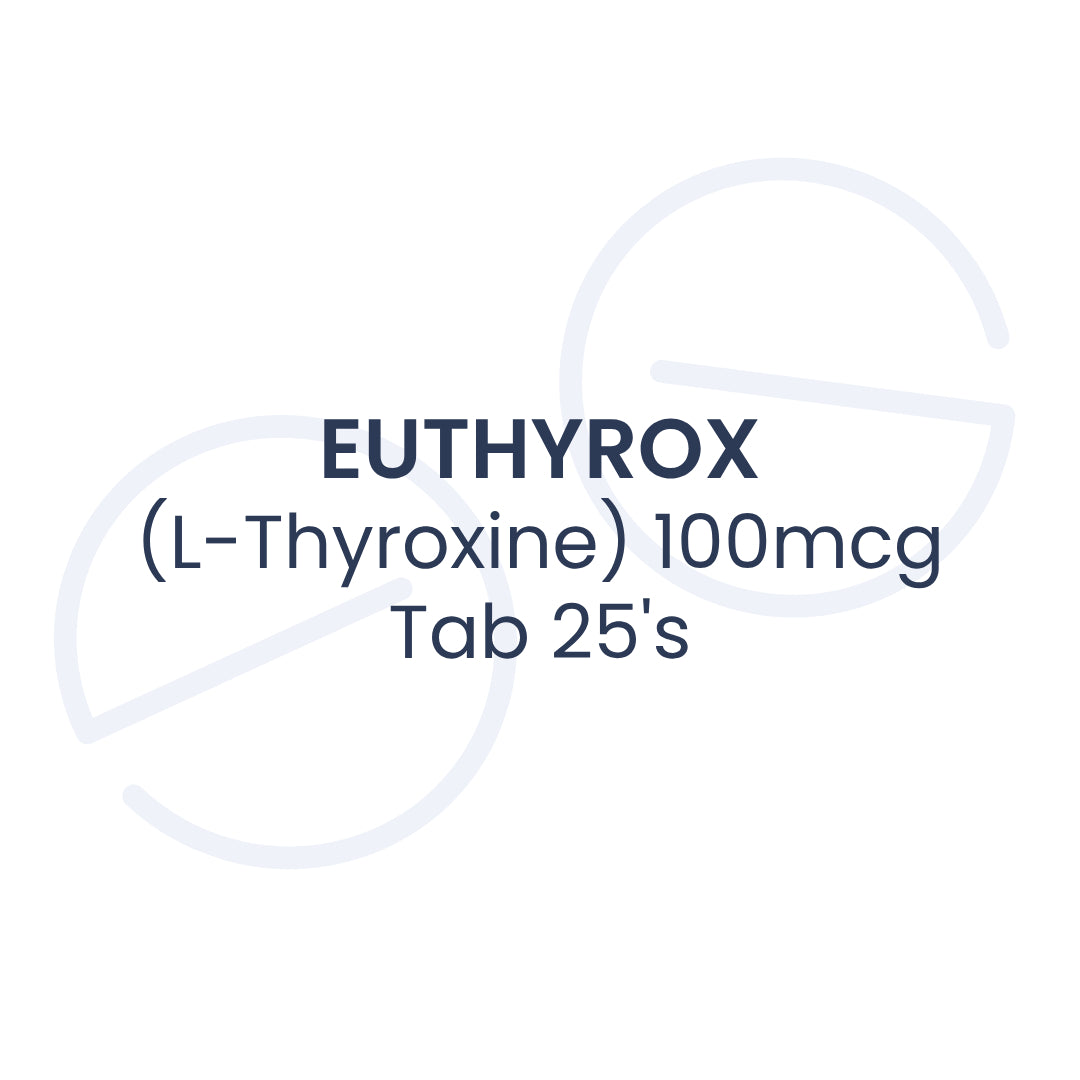 EUTHYROX（左旋甲状腺素）100mcg 片剂 25 片