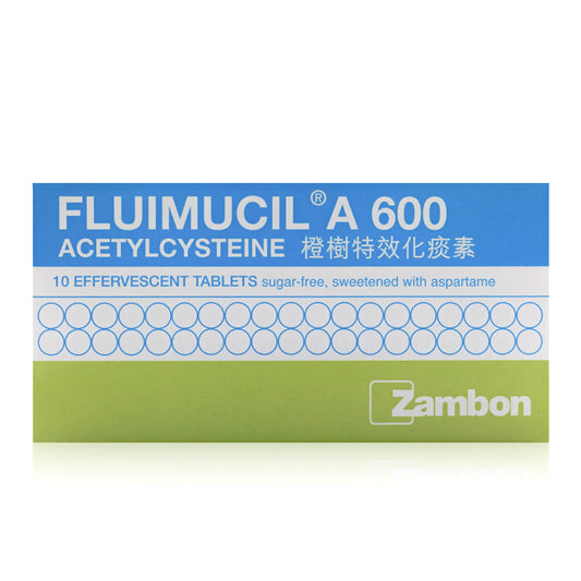 Fluimucil A 600mg Effervescent Tablets 10's