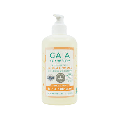 GAIA Natural Baby Bath & Body Wash 500ml