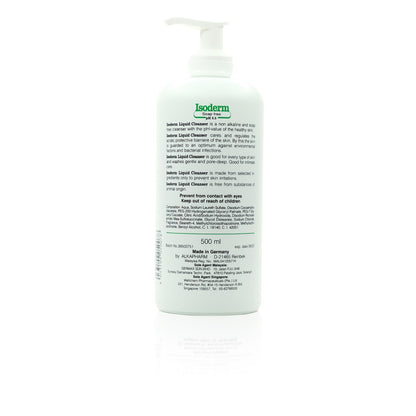 Isoderm Liquid Soap-Free Cleanser With Pump 500ml
