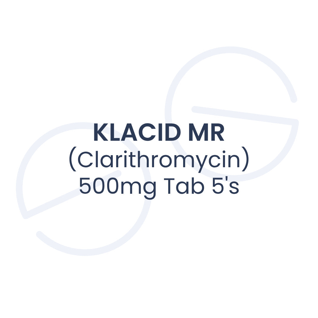 KLACID MR（克拉霉素）500毫克片剂，5片装