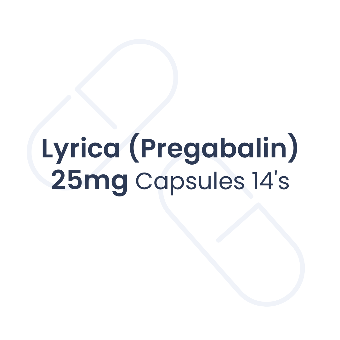 LYRICA (Pregabalin) 25mg Capsules 14's