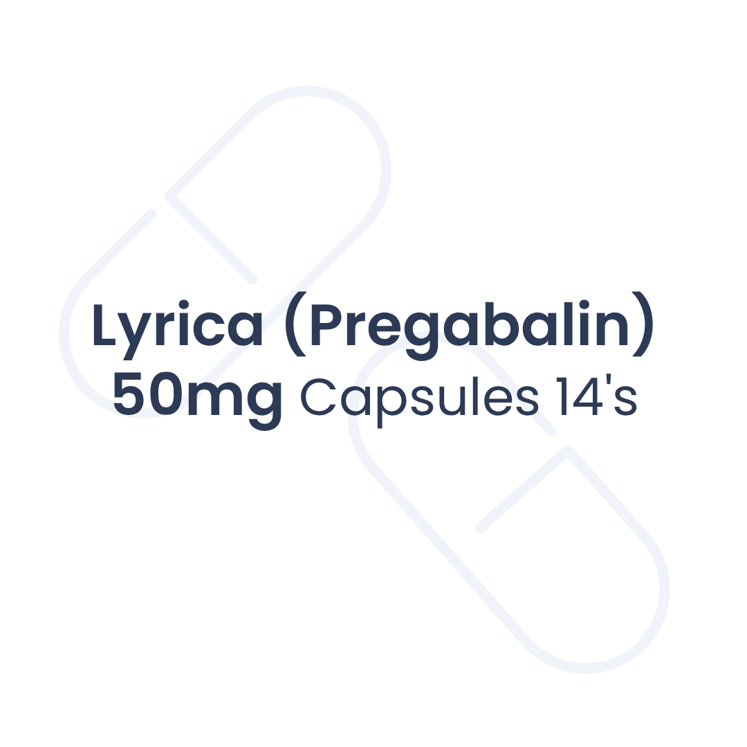 LYRICA (Pregabalin) 50mg Capsules 14's