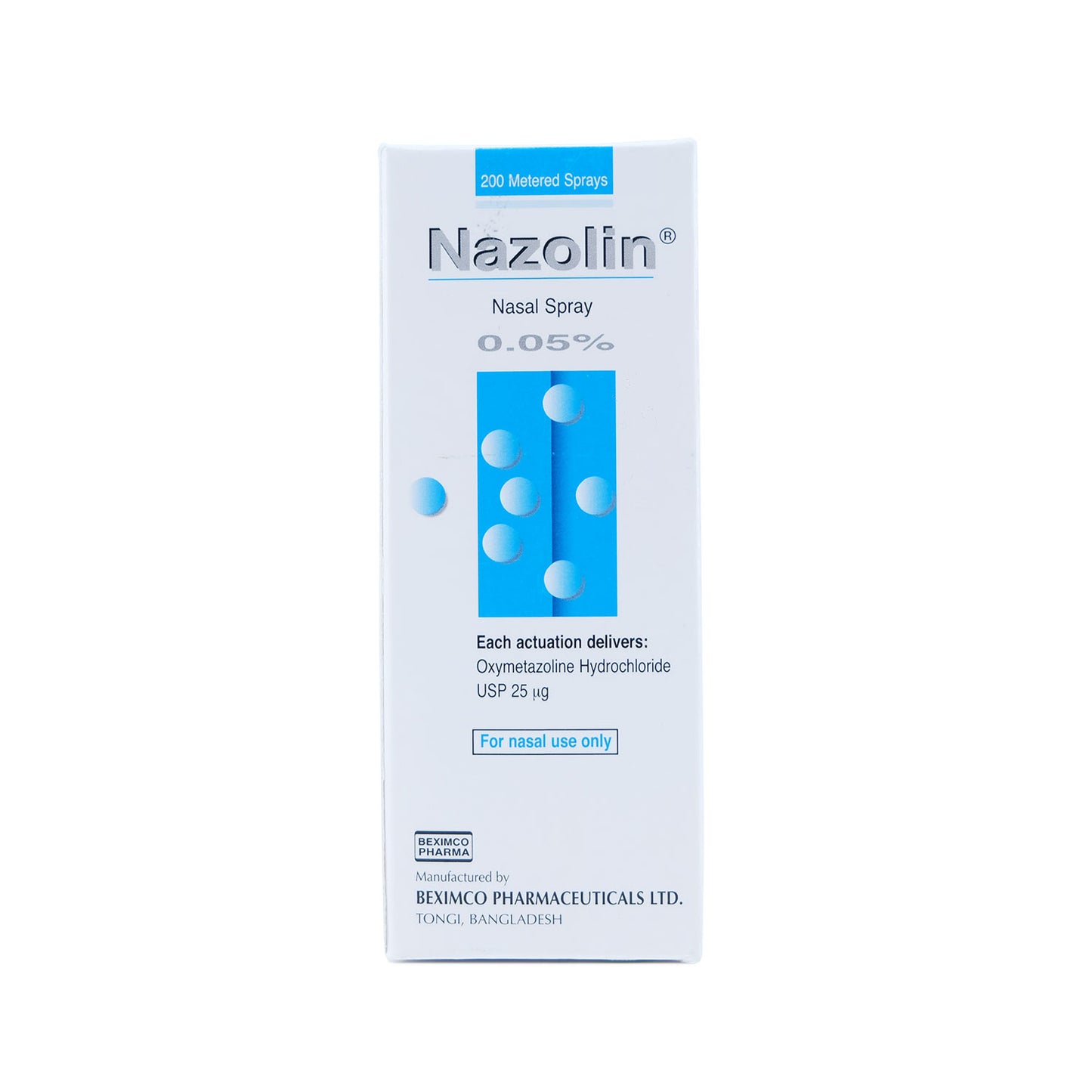 Nazolin 盐酸羟甲唑啉 0.05% 鼻喷雾剂