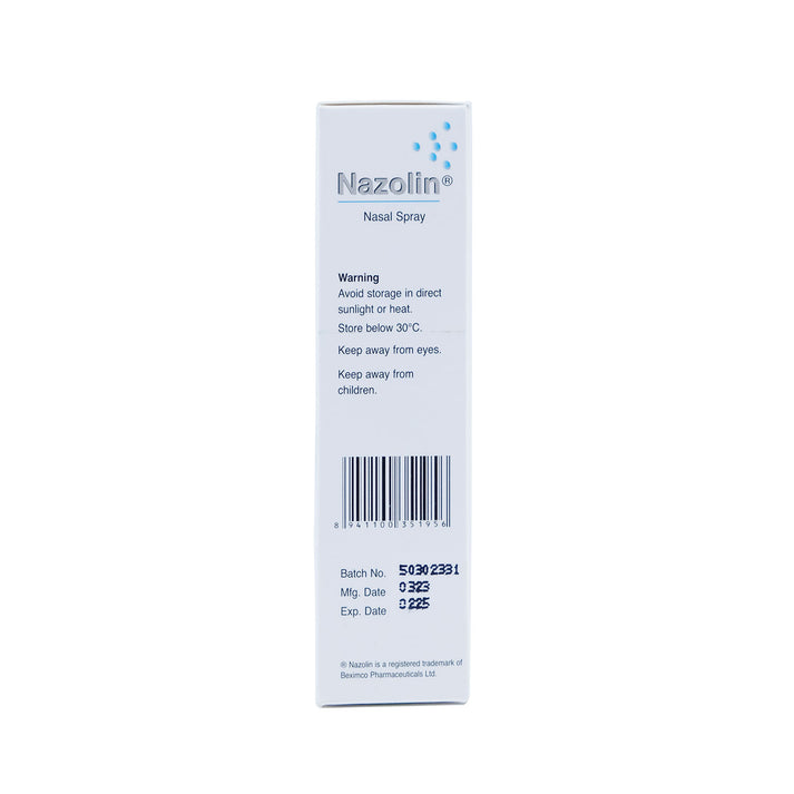 Nazolin Oxymetazoline HCL 0.05% Nasal Spray – Glovida