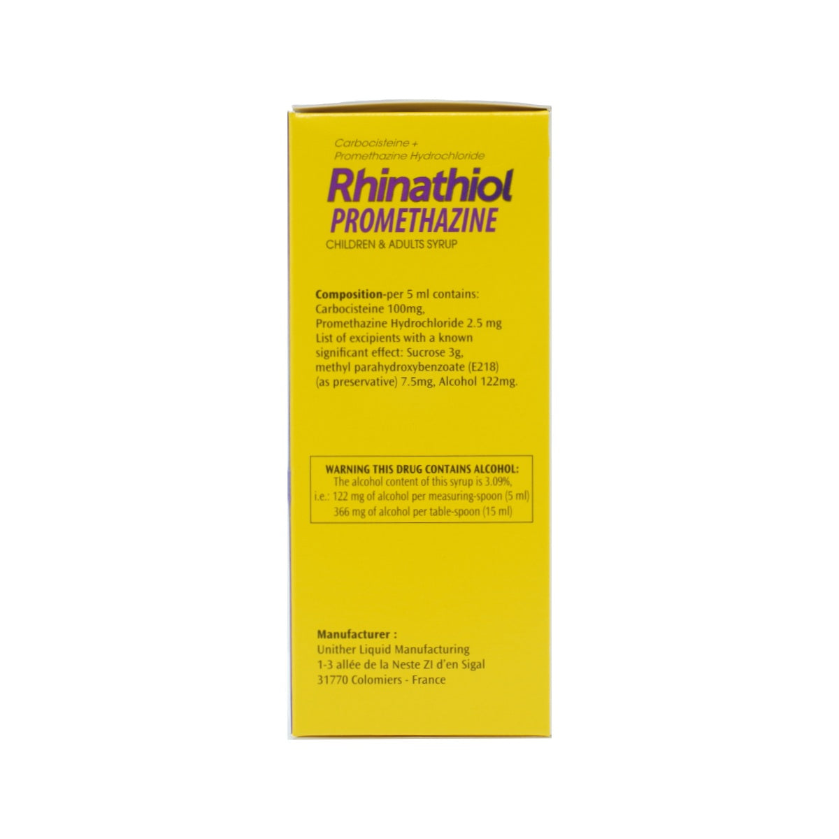 Rhinathiol Promethazine Syrup 125ml