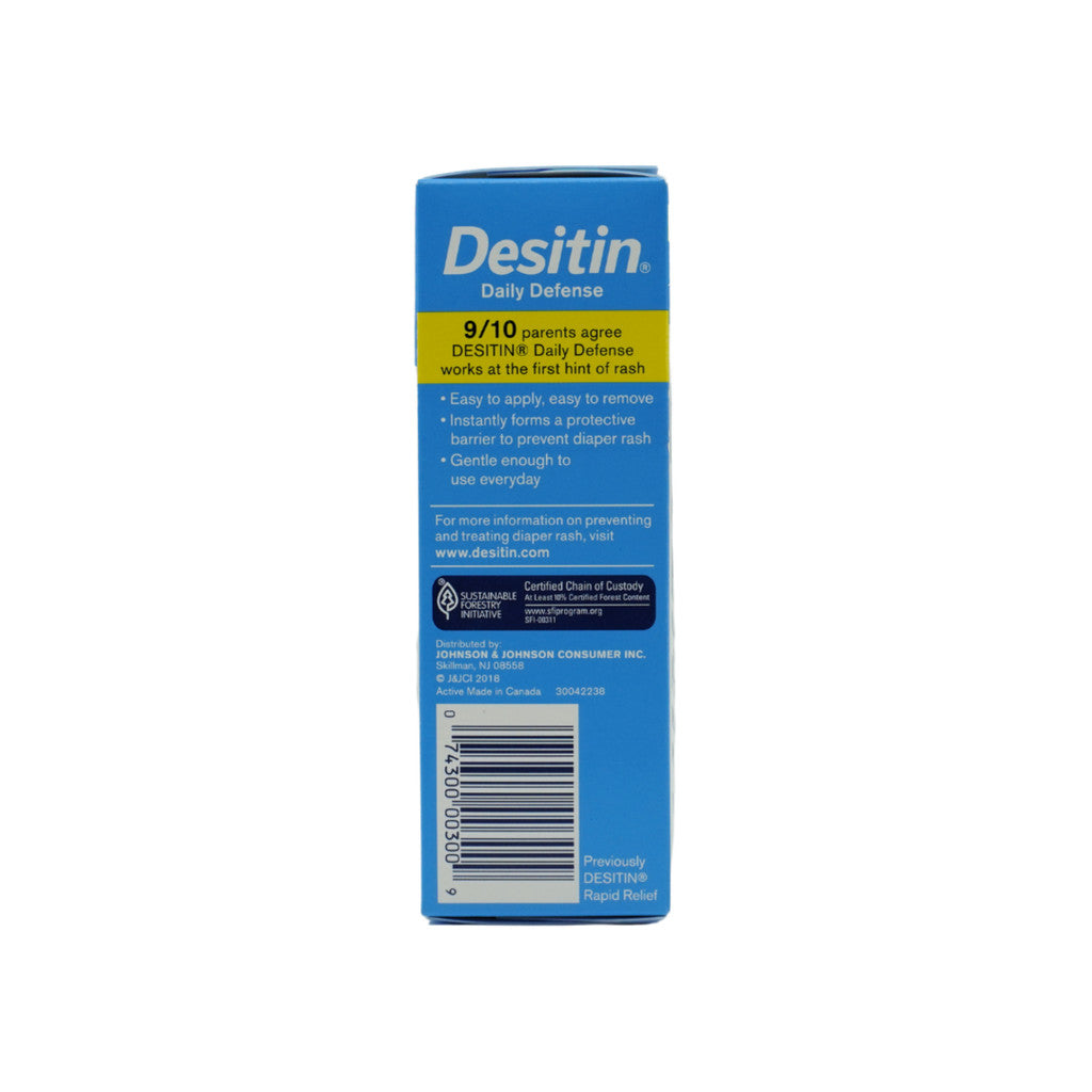 Desitin Daily Defense 13% Zinc Oxide Diaper Rash Cream 57g