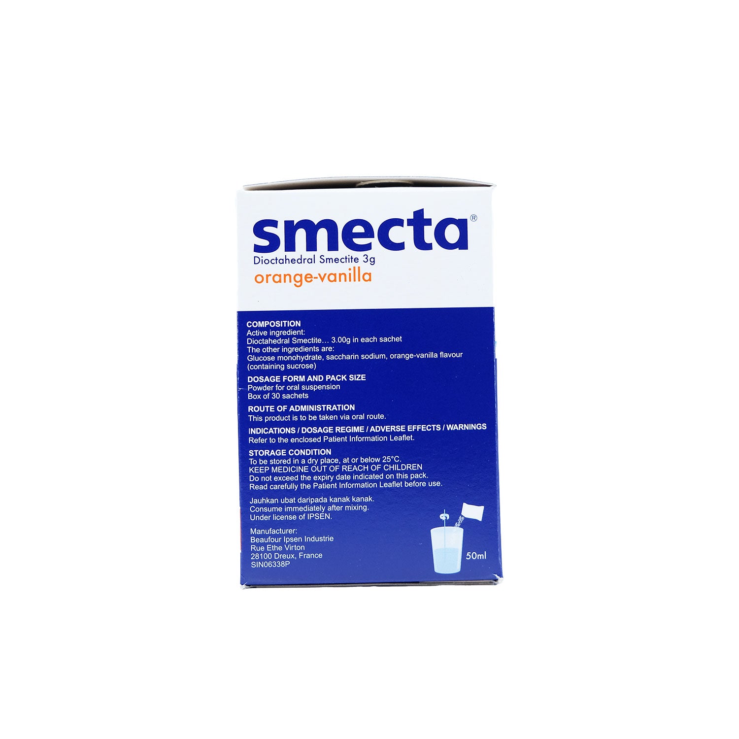 Smecta 双八面体蒙脱石3g 小袋30s – Glovida