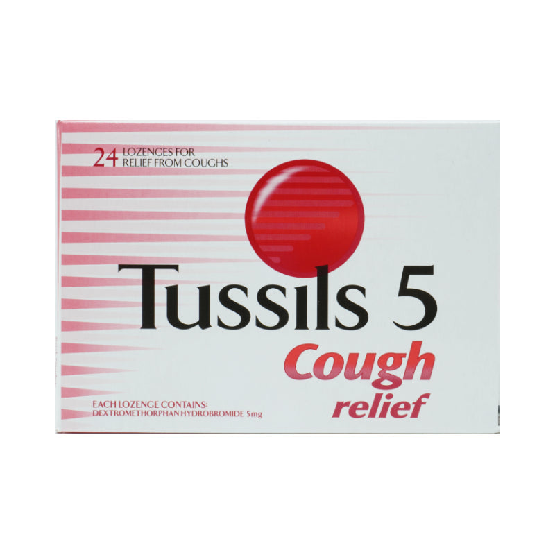 Tussils 5 止咳糖浆（右美沙芬）5毫克润喉糖 24 片