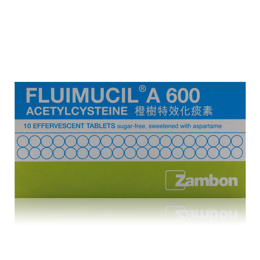 Fluimucil A 600mg Effervescent Tablets 10's