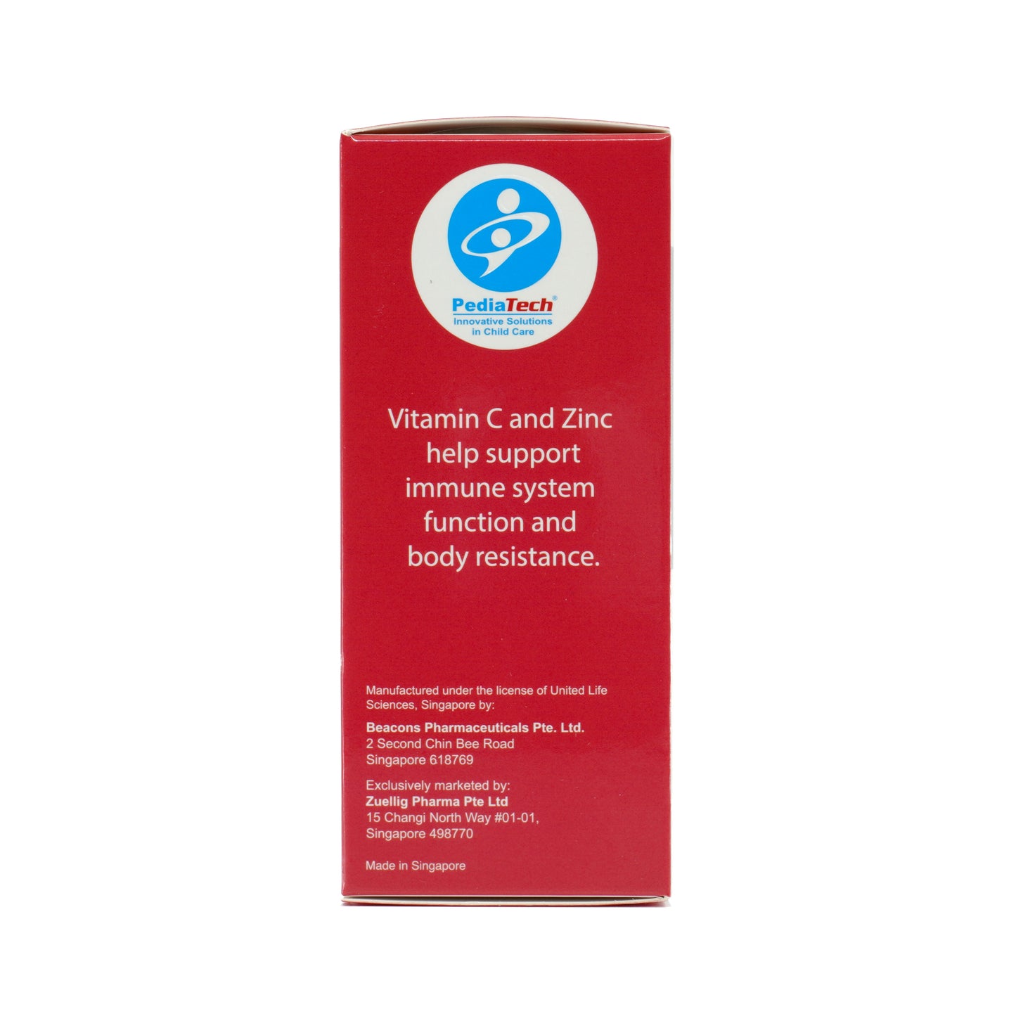 Immunped Syrup 100ml - Patented Zinc + Vitamin C [Upsized Version]