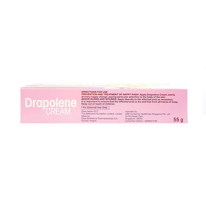 Drapolene 尿布霜，适用于尿布疹和轻微烧伤 55 克