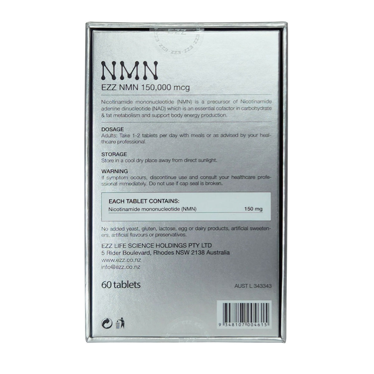 EZZ NMN 150000mcg 片剂 60 片