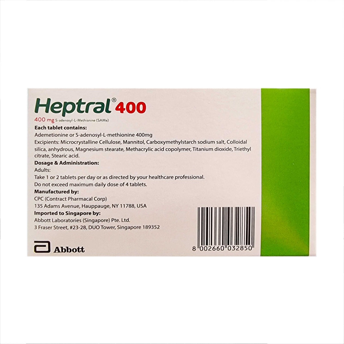 Heptral 400mg Tablets 30's