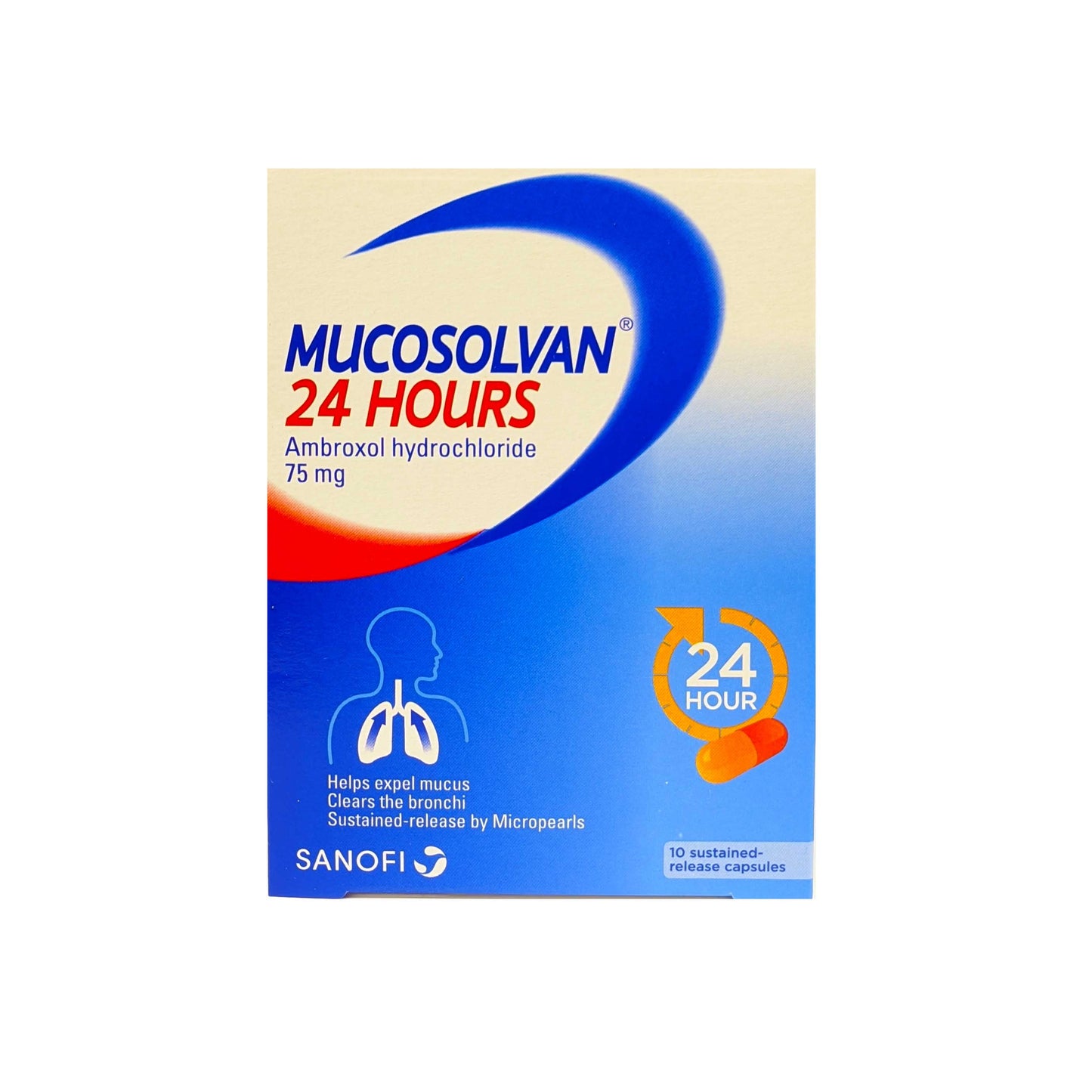 Mucosolvan 24 Hours Cough Relief Capsules 10's