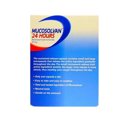 Mucosolvan 24 Hours Cough Relief Capsules 10's