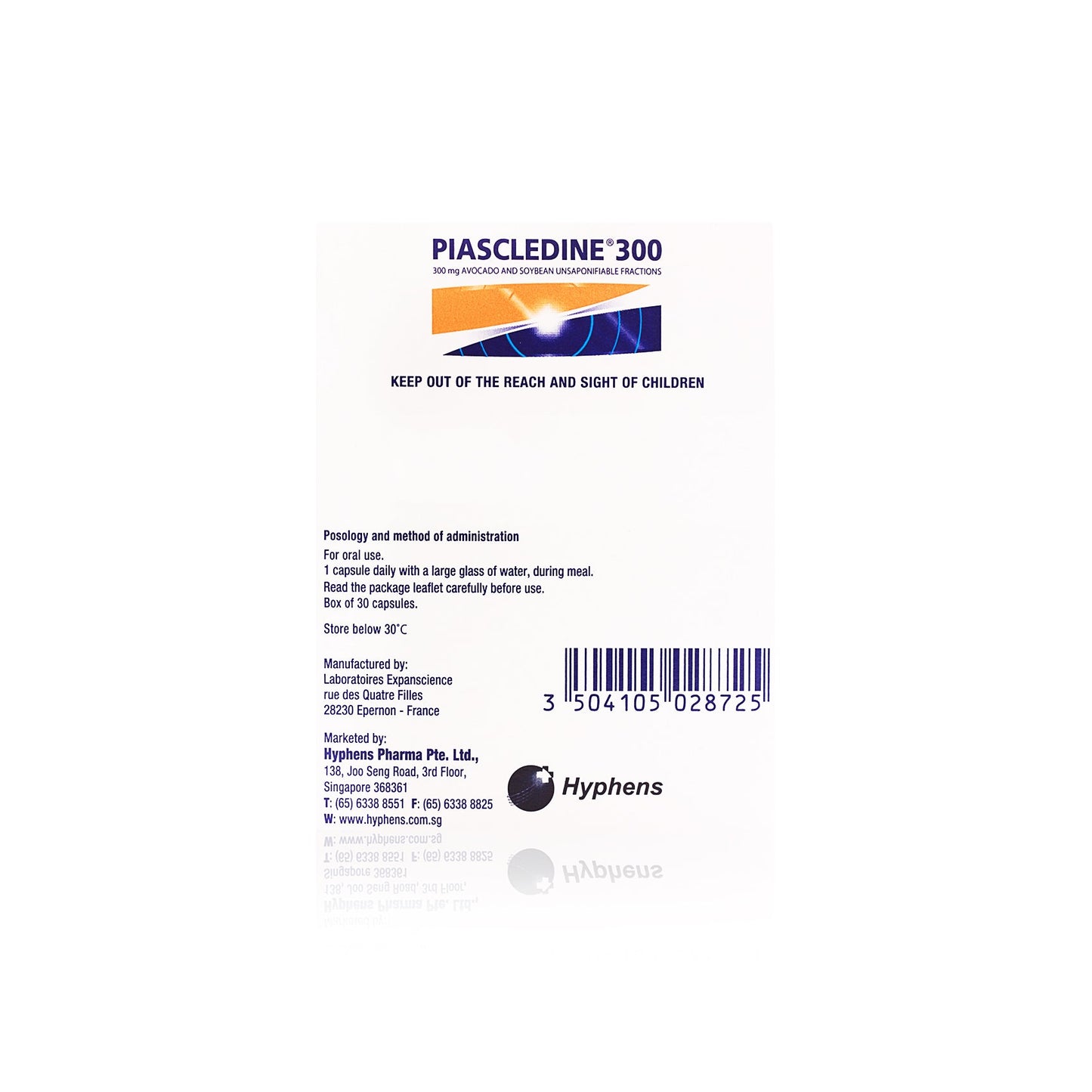 Piascledine 300 毫克胶囊 30 粒：牛油果和大豆油，用于改善关节功能