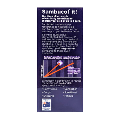 Sambucol Black Elderberry Cold & Flu 250ml