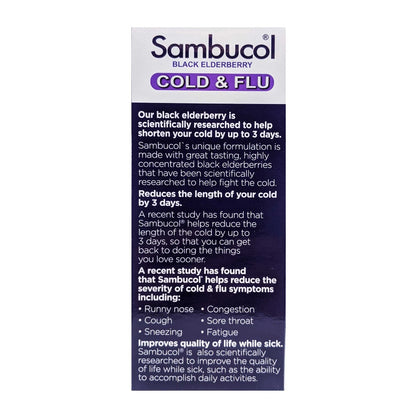 Sambucol Black Elderberry Cold & Flu 250ml