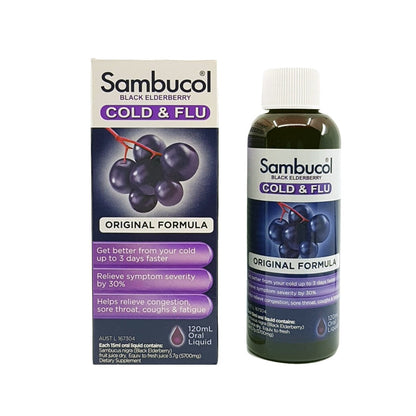 Sambucol Black Elderberry Cold & Flu 120ml