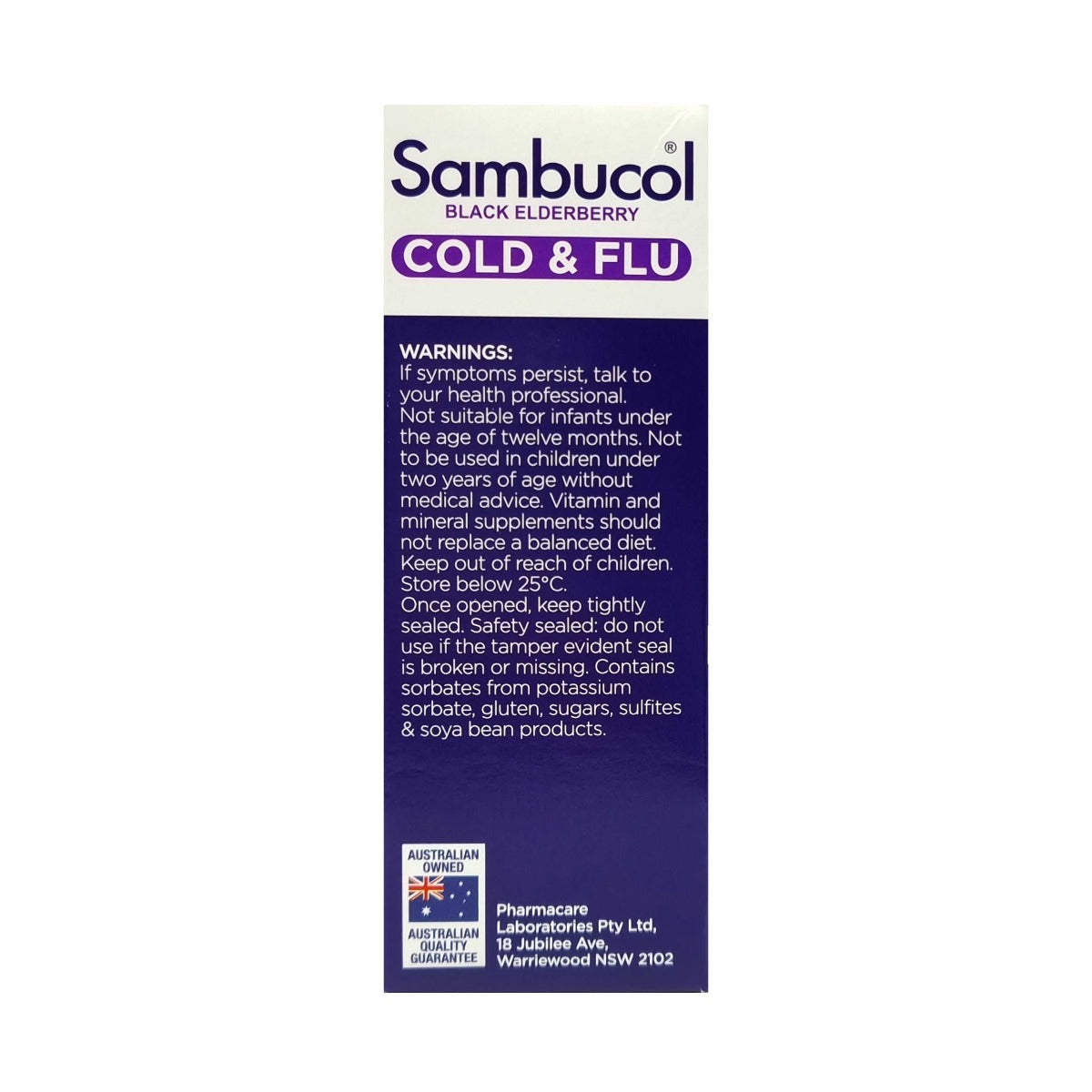 Sambucol Kids Black Elderberry Cold & Flu Relief Liquid 120ml