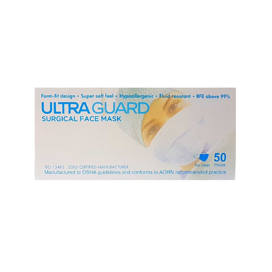 Ultra Guard 3-Ply Surgical Face Mask 50's
